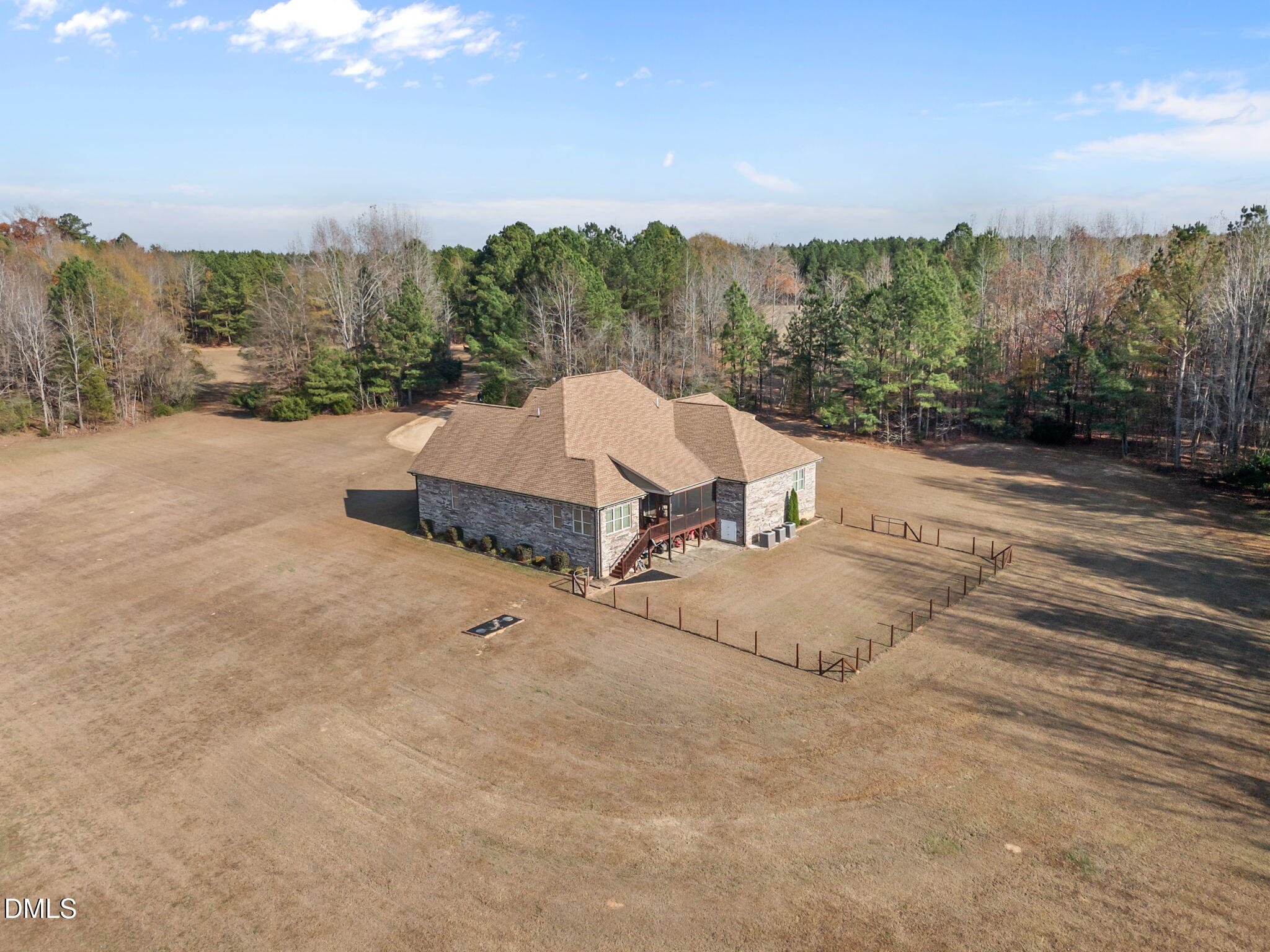 868 Julie McKnight Road Kittrell, NC 27544 - Photo 41 of 54 a view of a terrace with a yard and mountain view