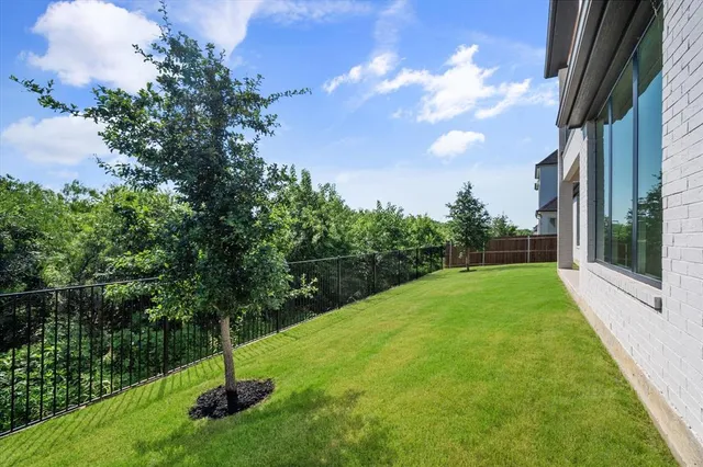 a view of a lake with a city