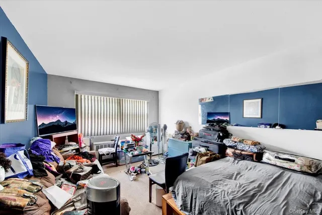 a bed room with furniture and a window