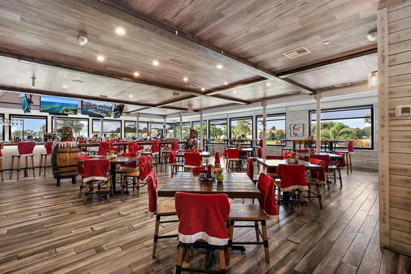 a view of a bar restaurant