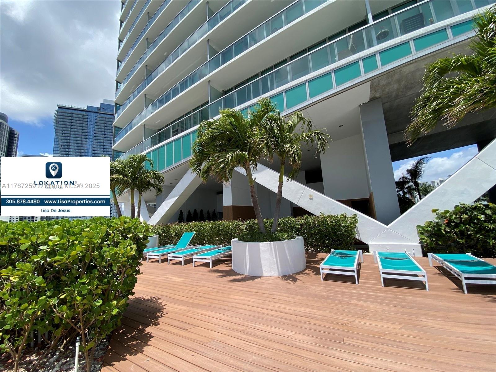 888 Biscayne Boulevard, Unit 4306 Miami, FL 33132 - Photo 65 of 70 a view of outdoor space deck and patio