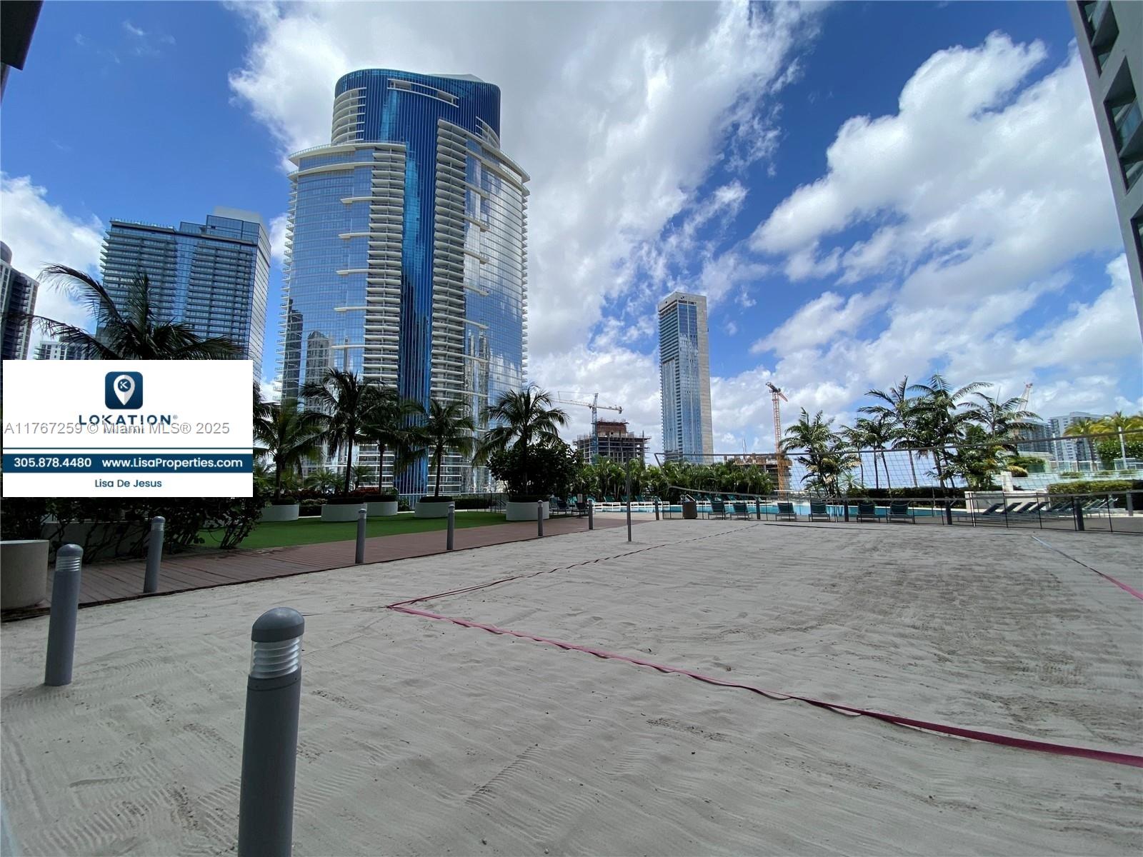 888 Biscayne Boulevard, Unit 4306 Miami, FL 33132 - Photo 67 of 70 a view of a street with benches in the background