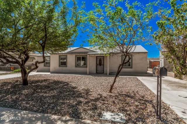 a house with a tree in front of it