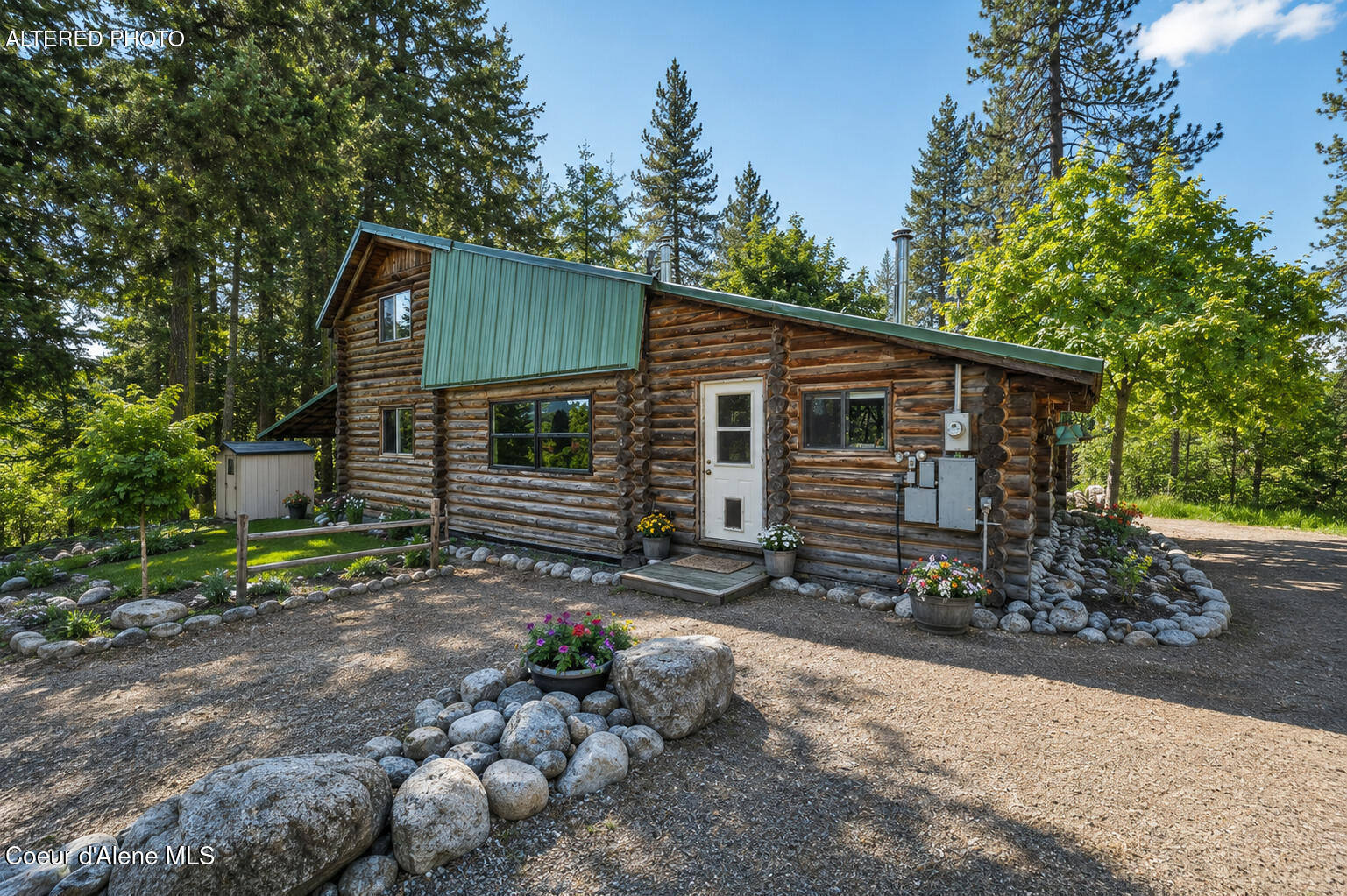13227 West Elder Road Worley, ID 83876 - Photo 3 of 42 Log Cabin Back idea