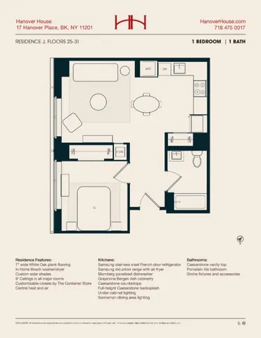 $4,750 | 17 Hanover Place, Unit 27J | Downtown Brooklyn