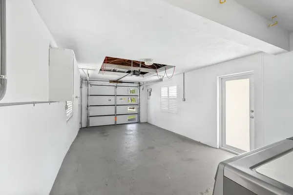 a view of city and patio