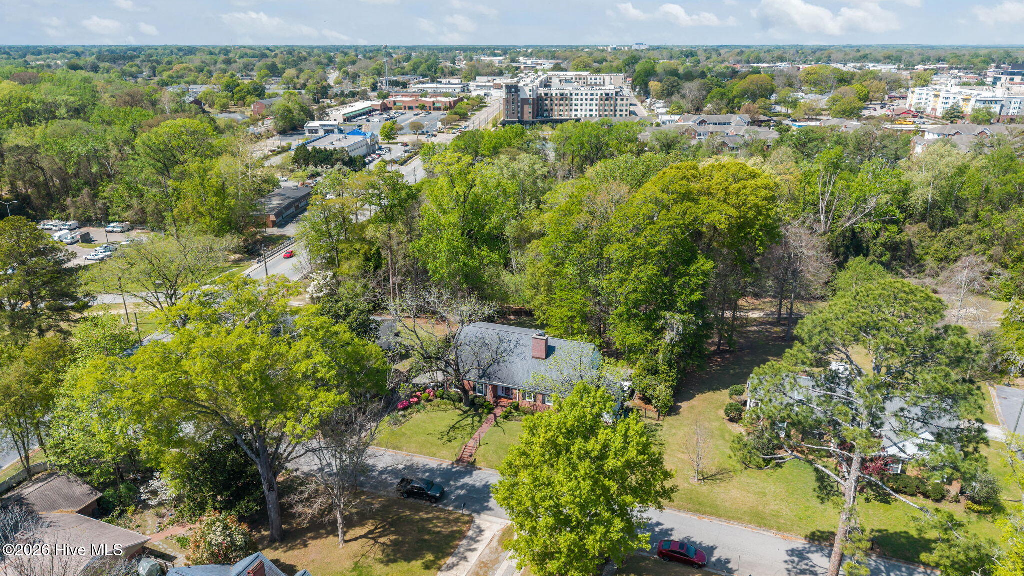 1104 West Rock Spring Road Greenville, NC 27858 - Photo 15 of 56 Over the Subject Property toward City Center