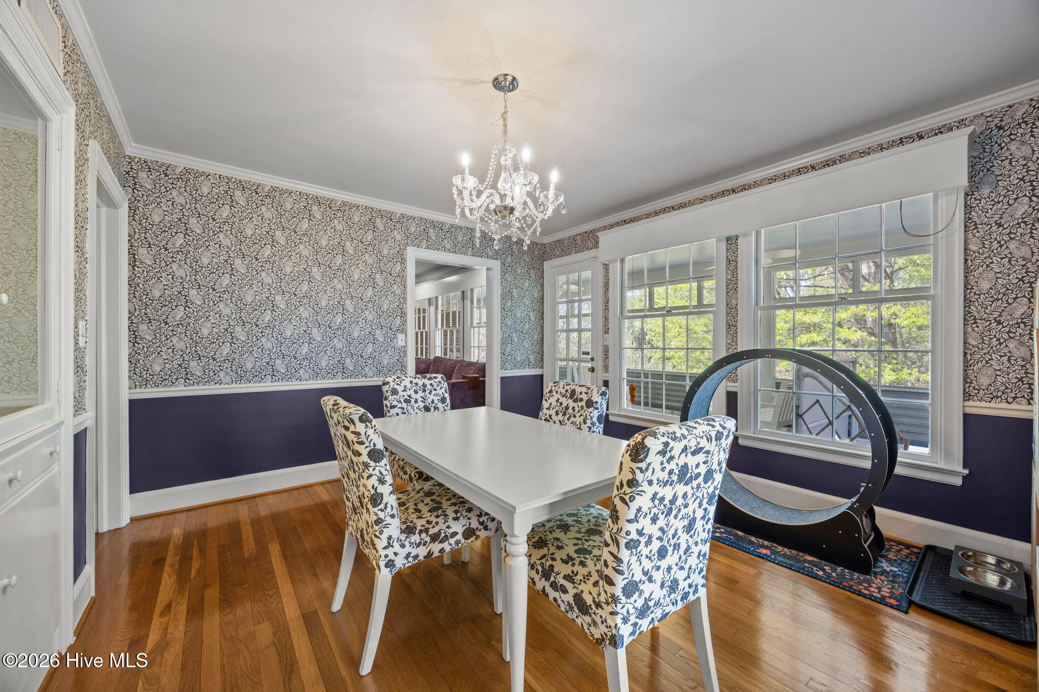 1104 West Rock Spring Road Greenville, NC 27858 - Photo 27 of 56 Across Dining Room Kitchen to Left-Living Room Center Back, & Porch access to Right