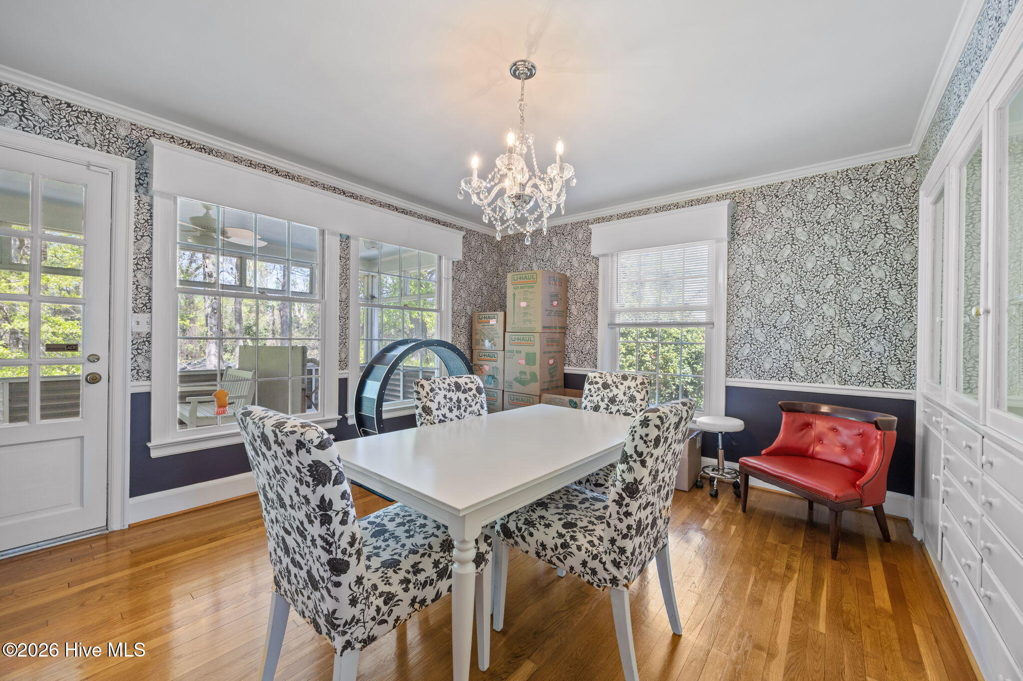 1104 West Rock Spring Road Greenville, NC 27858 - Photo 28 of 56 One more look - Door Access to Porch & View of Back Yard- Kitchen just to right