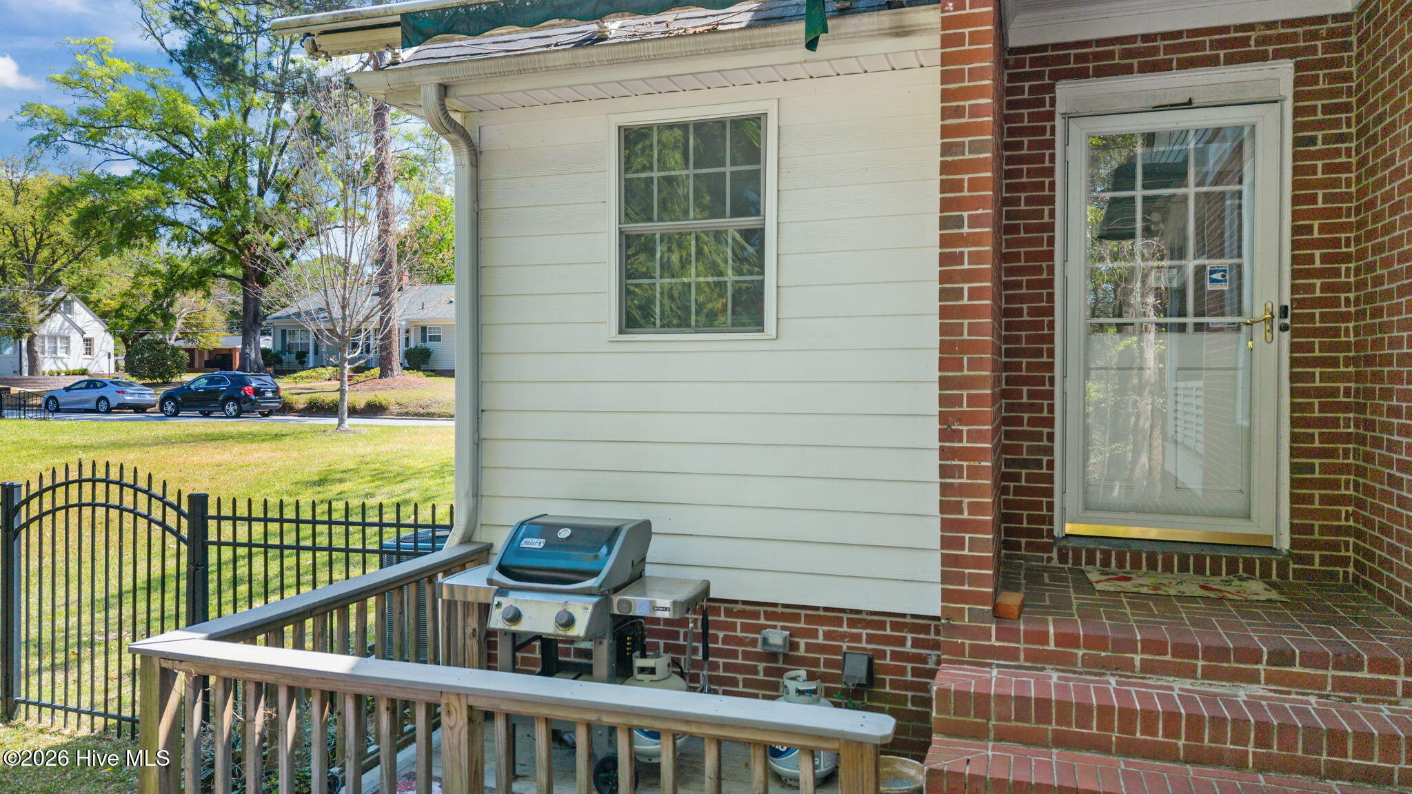 1104 West Rock Spring Road Greenville, NC 27858 - Photo 10 of 56 Small Outside Patio for Morning Coffee - Kitchen - Laundry - Pantry Entry