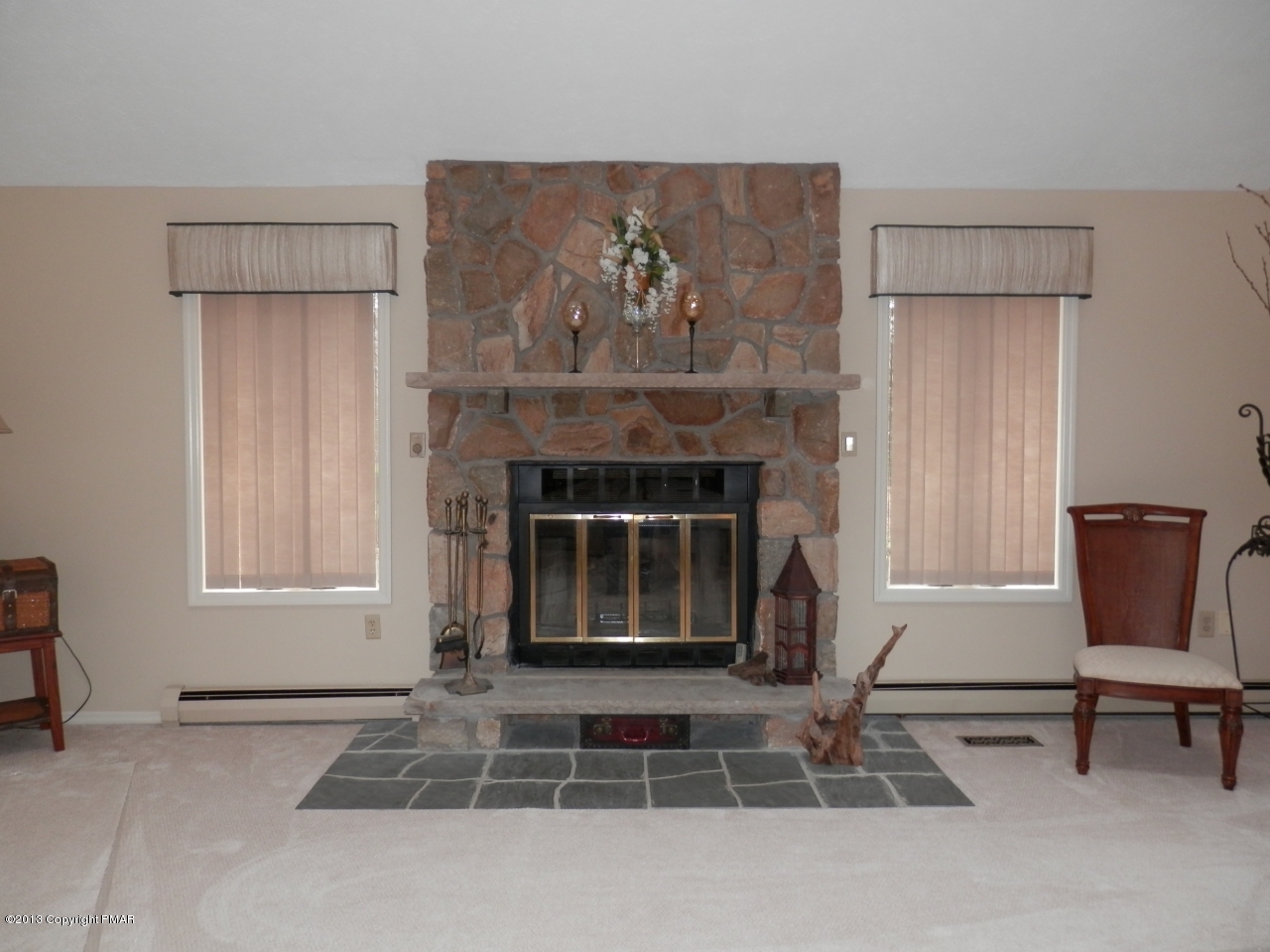 5145 Goose Pond Road Tobyhanna, PA 18466 - Photo 14 of 59 Living Room Fireplace