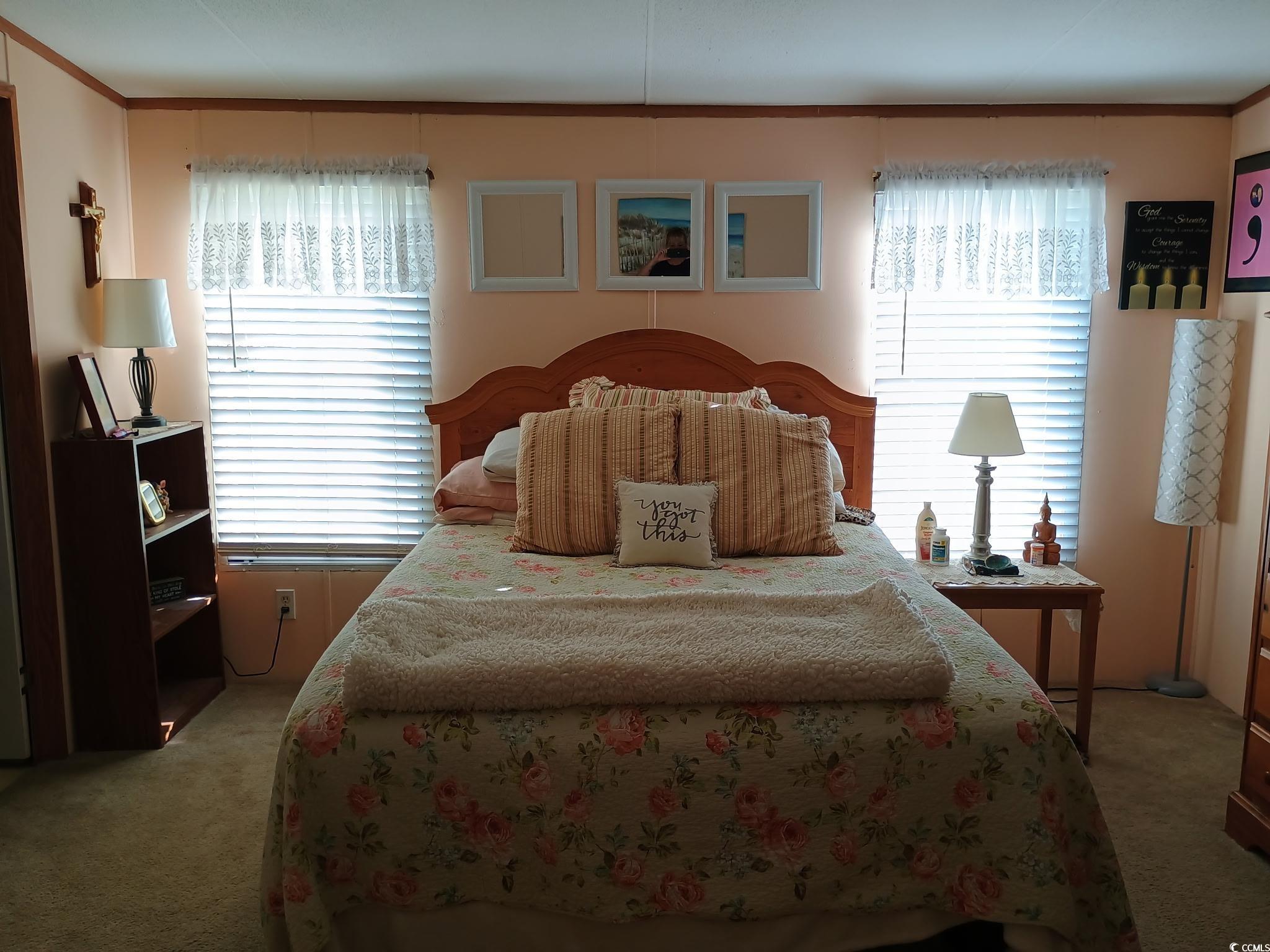 1049 Colonial Lane Conway, SC 29526 - Photo 10 of 27 Bedroom featuring carpet and ornamental molding