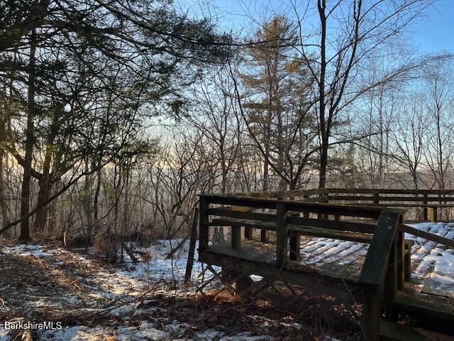 398 Rhoades And Bailey Road New Marlborough, MA 01259 - Photo 18 of 18 a view of a bench in a yard