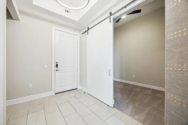 a view of an empty room