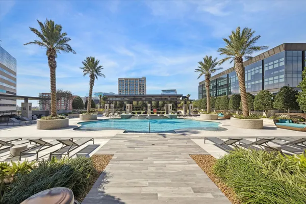 a building with trees in front of it