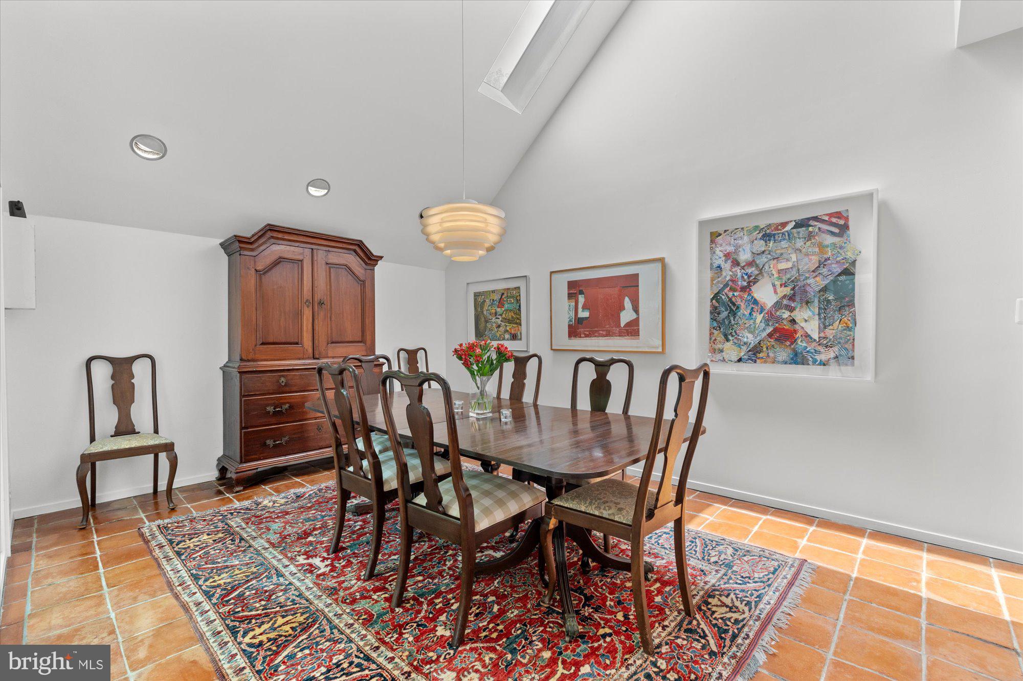 2002 Cutwater Court Reston, VA 20191 - Photo 33 of 91 Dining room with cathedral ceiling and skylight