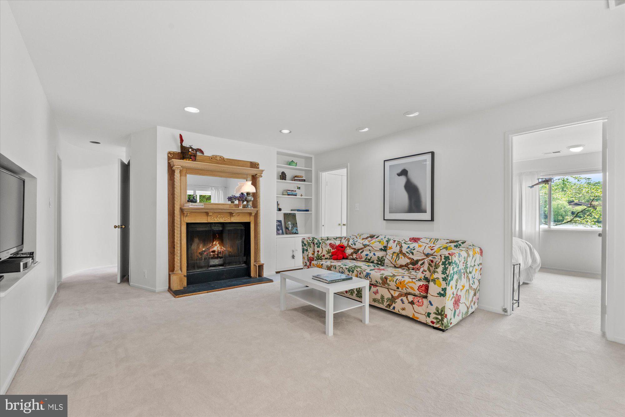 2002 Cutwater Court Reston, VA 20191 - Photo 64 of 91 Wood burning fireplace with antique mantel in LL