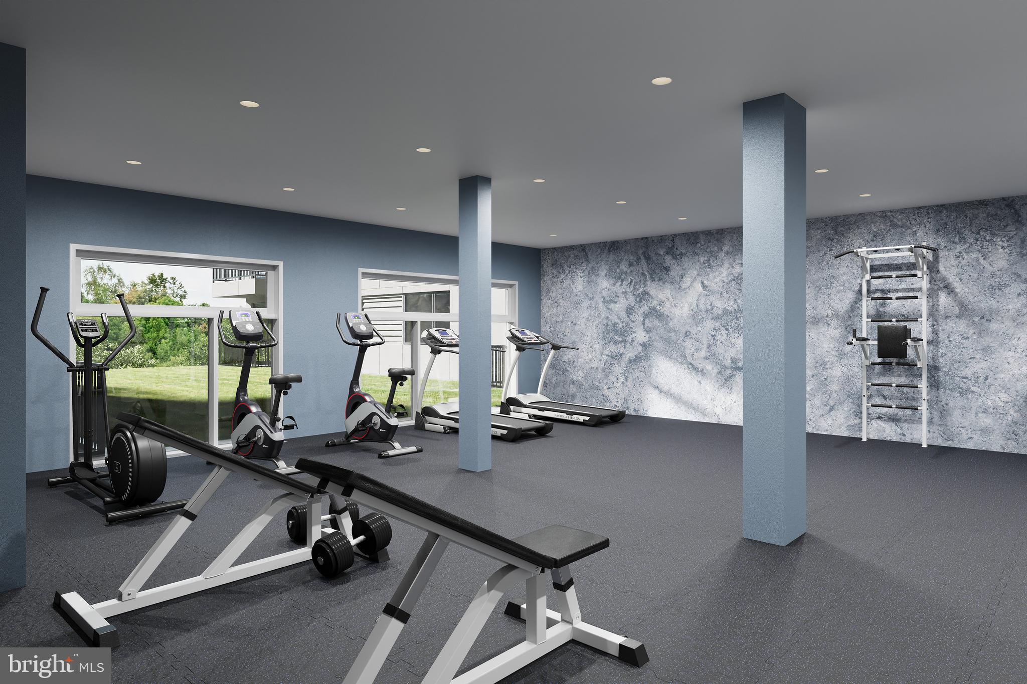 23 Rock Hill Road, Unit 201 Bala Cynwyd, PA 19004 - Photo 8 of 8 a view of a room with gym equipment