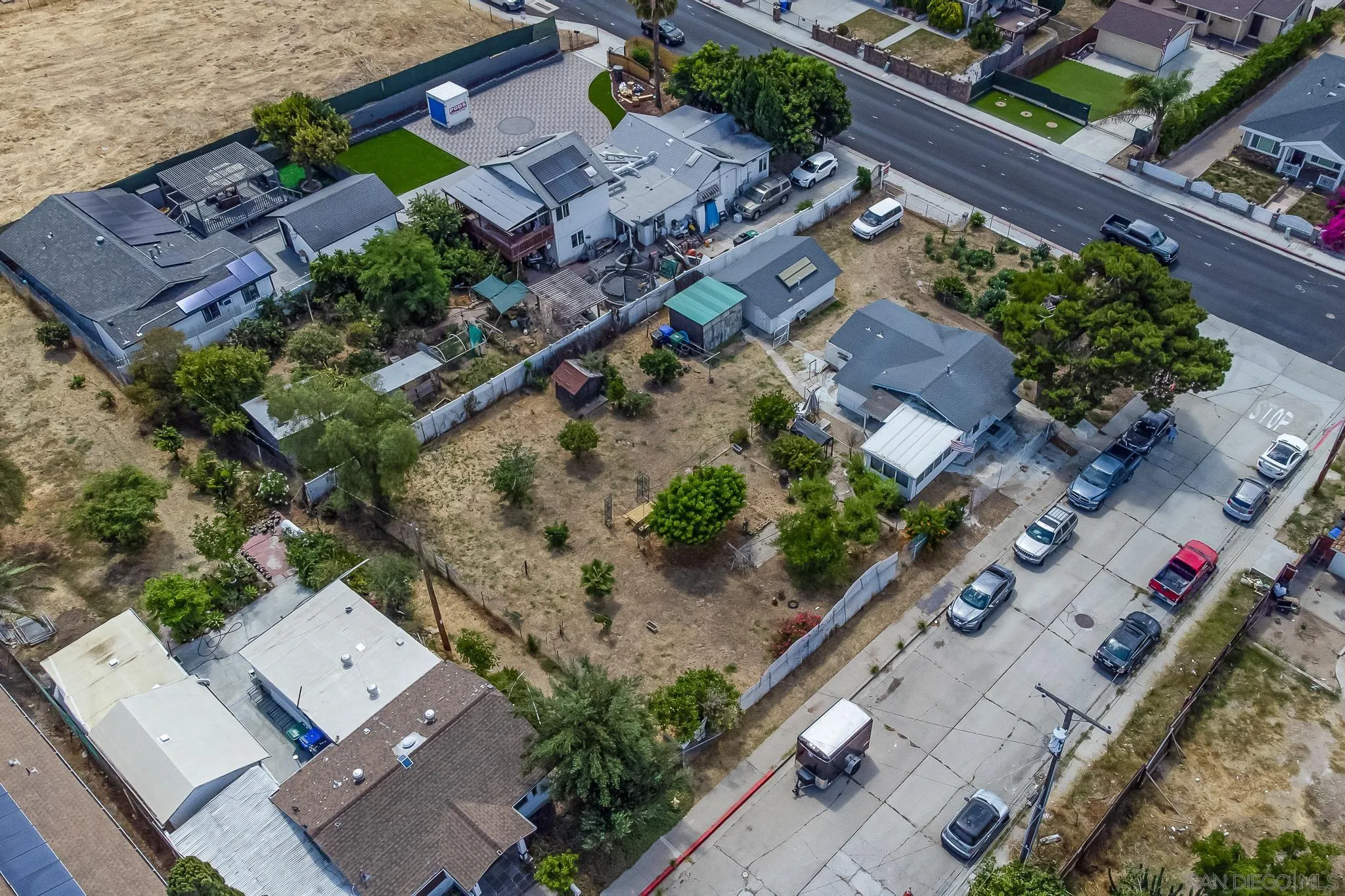 7054 Lisbon Street San Diego, CA 92114 - Photo 34 of 38 an aerial view of residential house with outdoor space