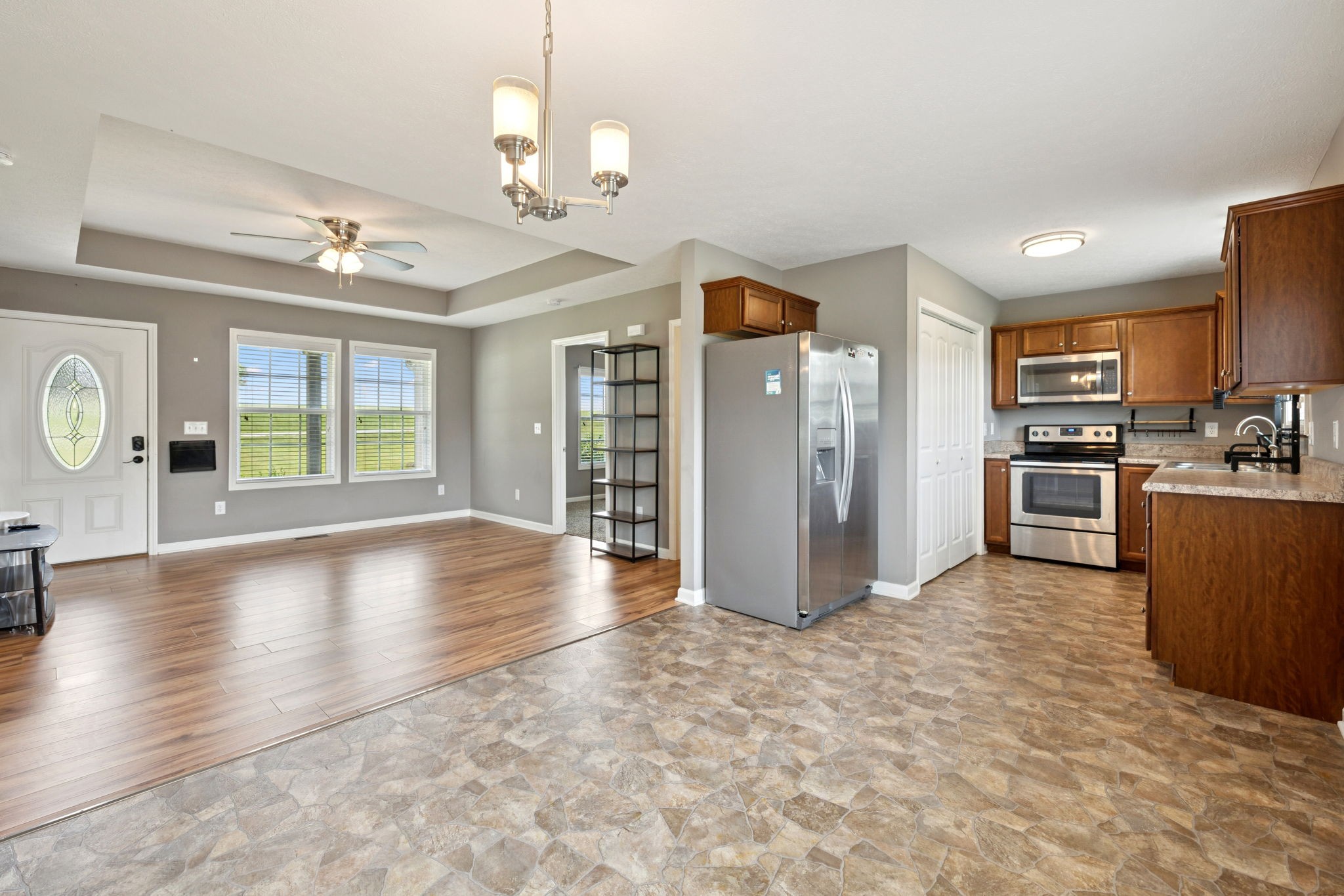 819 White Road Portland, TN 37148 - Photo 6 of 21 a view of a kitchen with a stove cabinets and wooden floor