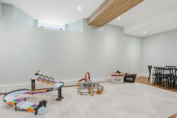 a view of a play room with toys