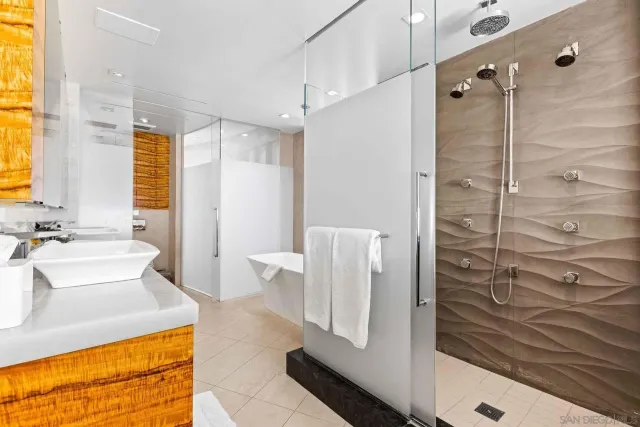 a bedroom with a bed and a closet