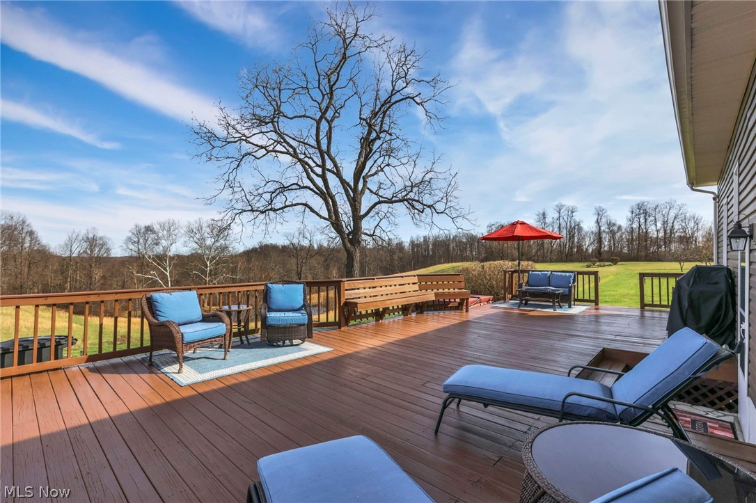 5502 Dutch Ridge Road New Straitsville, OH 43766 - Photo 48 of 49 Wooden deck featuring area for grilling