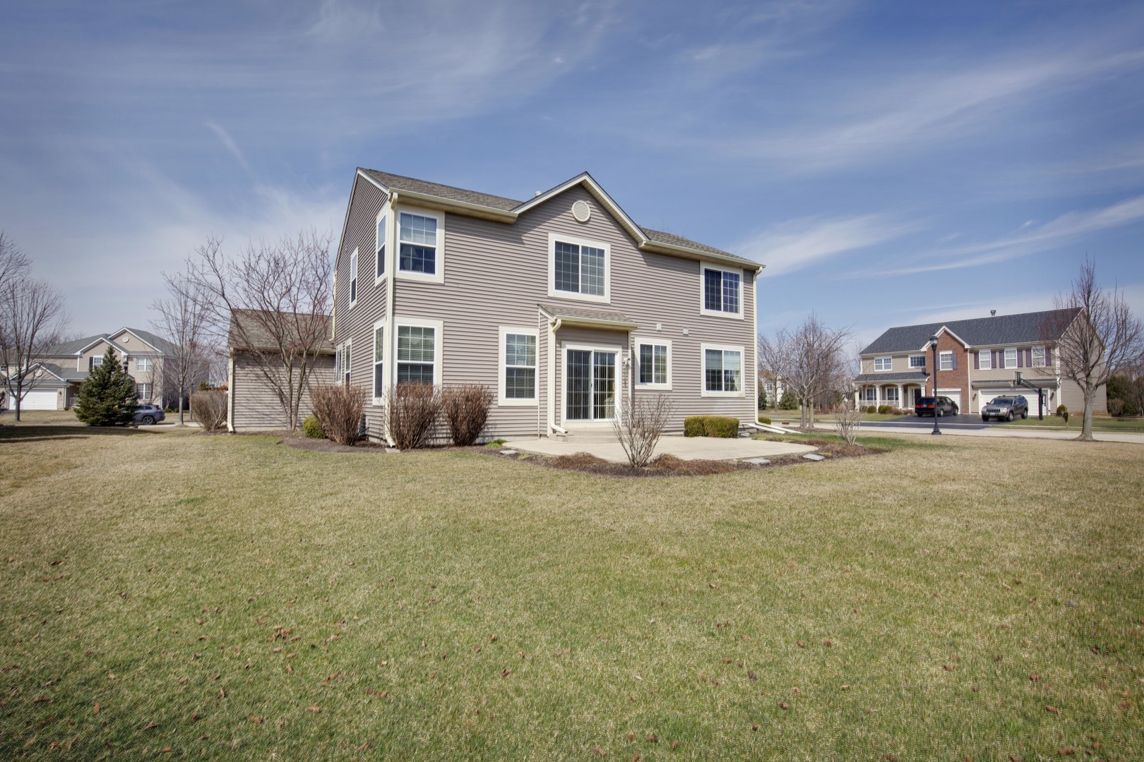 9610 Newton Road Huntley, IL 60142 - Photo 21 of 23 a view of a yard in front of a house
