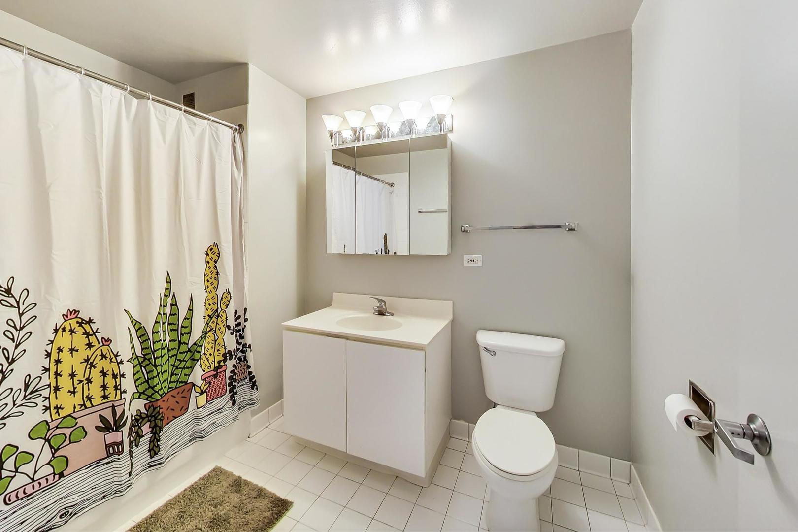 2 East Erie Street, Unit 2204 Chicago, IL 60611 - Photo 12 of 19 a bathroom with a toilet a sink and a mirror