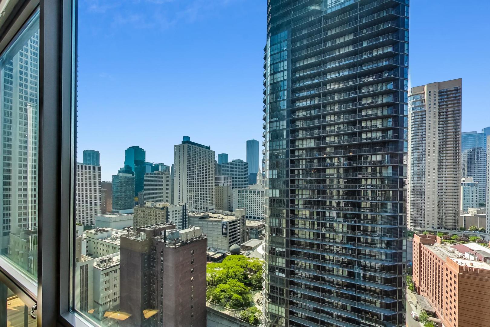 2 East Erie Street, Unit 2204 Chicago, IL 60611 - Photo 7 of 19 a view of a city from a balcony