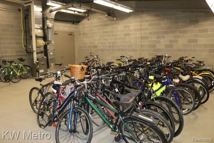350 North Main Street, Unit 716 Royal Oak, MI 48067 - Photo 33 of 35 Main Floor Heated Bike Storage Room