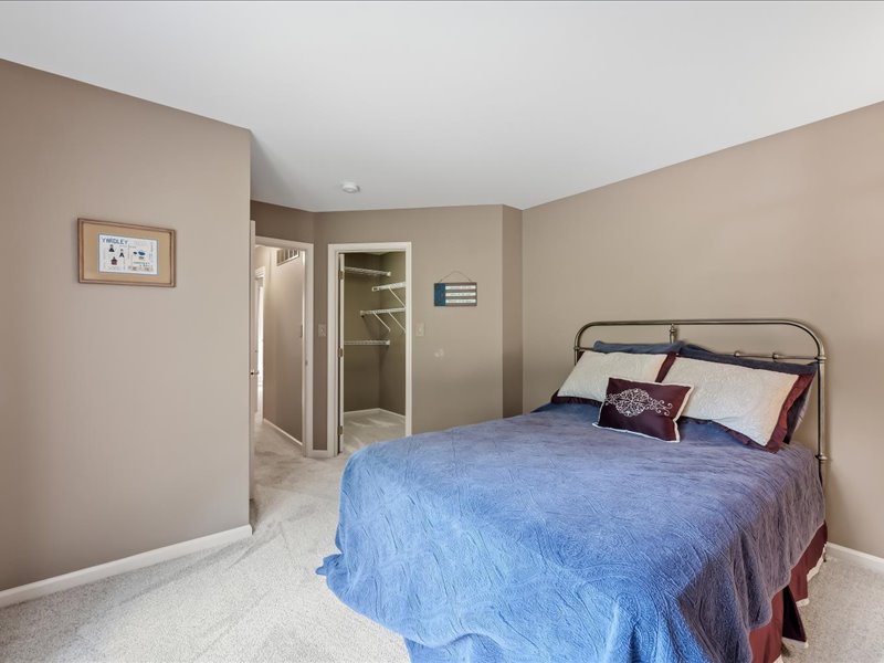 1168 Mt Pleasant Road Bangor, PA 18013 - Photo 75 of 100 Soft carpeting pairs with neutral walls in this bedroom featuring a walk-in closet.