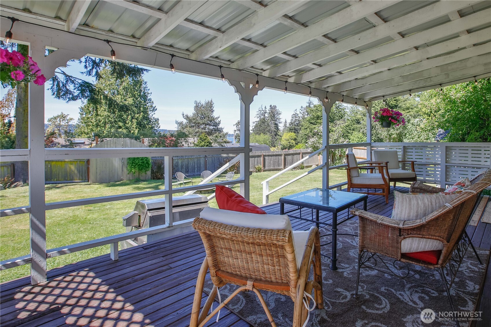 3276 East Harbor Road Langley, WA 98260 - Photo 10 of 37 a view of a dining room with furniture window and outside view