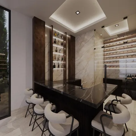 a living room with furniture wooden floor and a flat screen tv