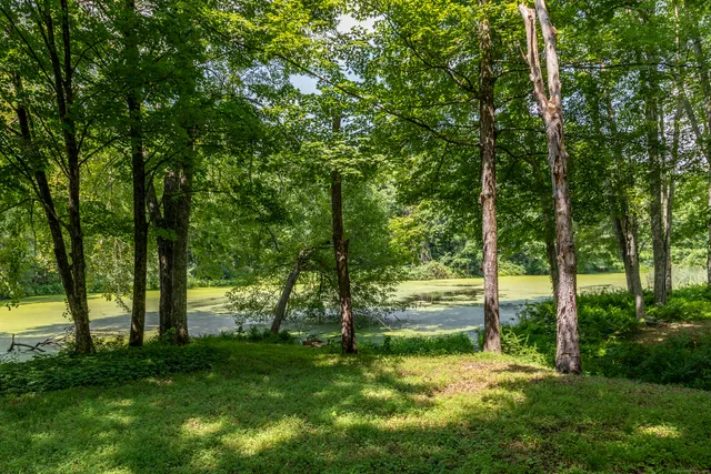 a view of an outdoor space with a lake view