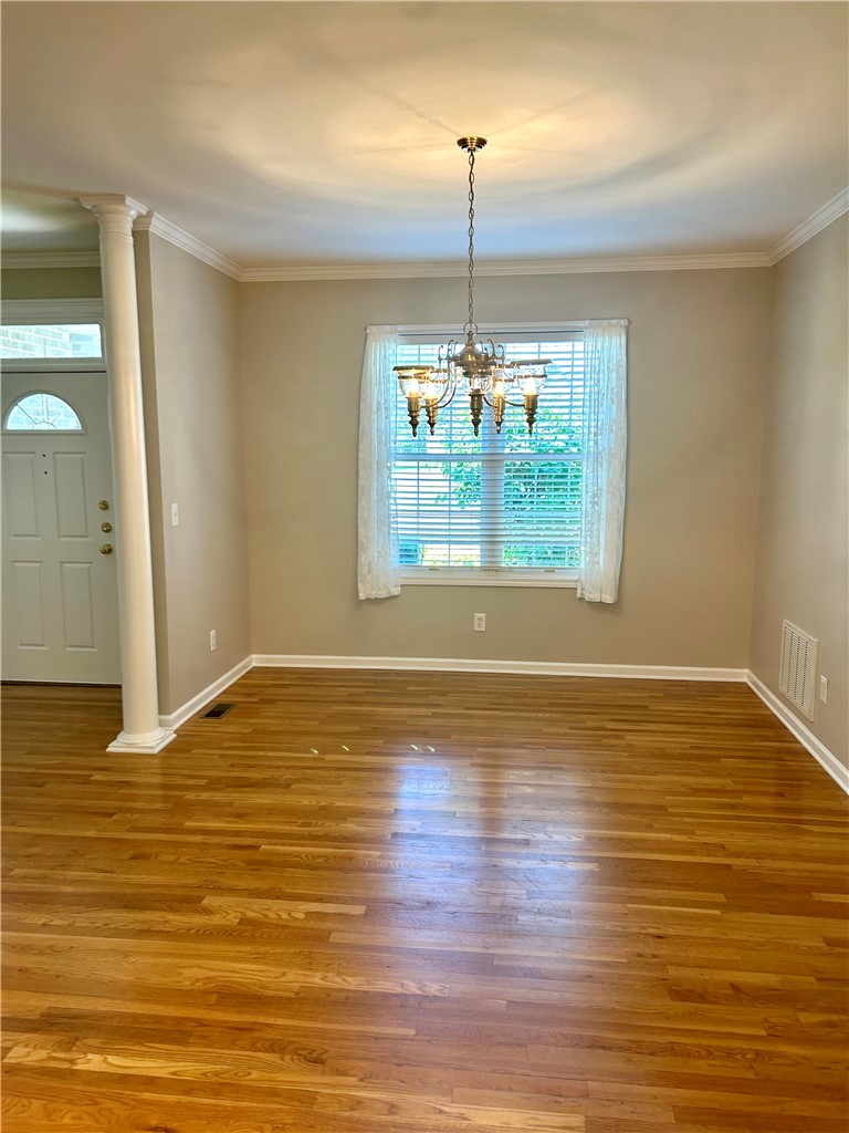 116 Buttercup Trail Anderson, SC 29621 - Photo 15 of 49 This versatile dining space features gleaming hardwood floors and elegant crown molding, perfect for entertaining.