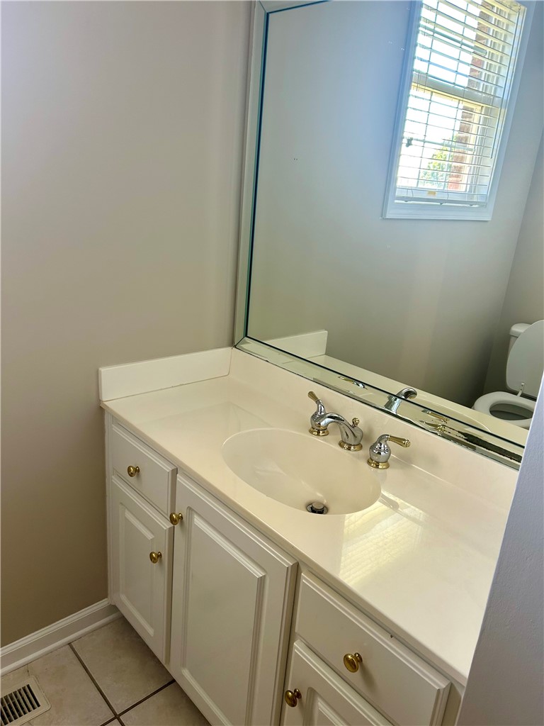 116 Buttercup Trail Anderson, SC 29621 - Photo 35 of 49 This bright bathroom features a vanity with ample counter space and a large mirror.