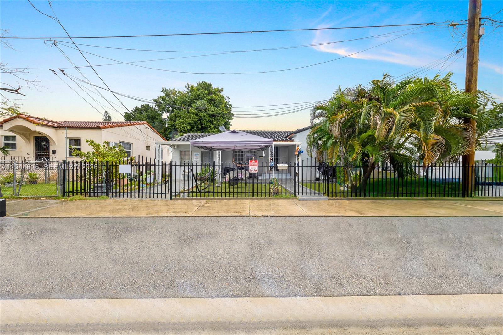 a view of a house with a swimming pool