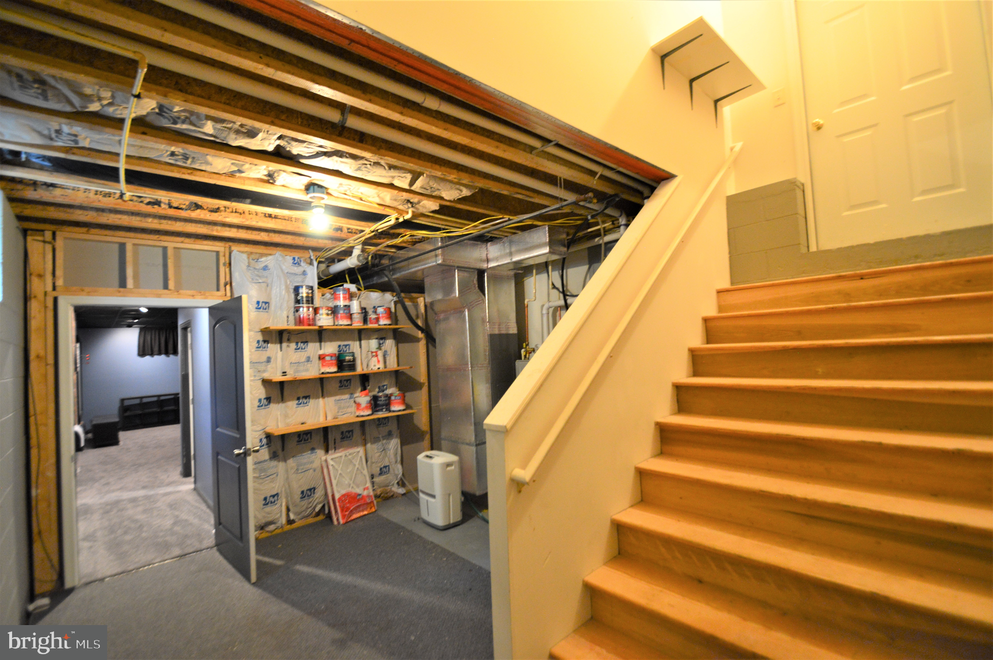 228 Quaker Hill Road Magnolia, DE 19962 - Photo 71 of 72 Basement Utility Rm w/Stairs to Garage