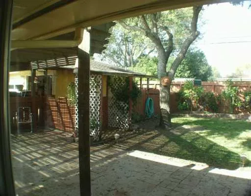 a view of backyard with garden