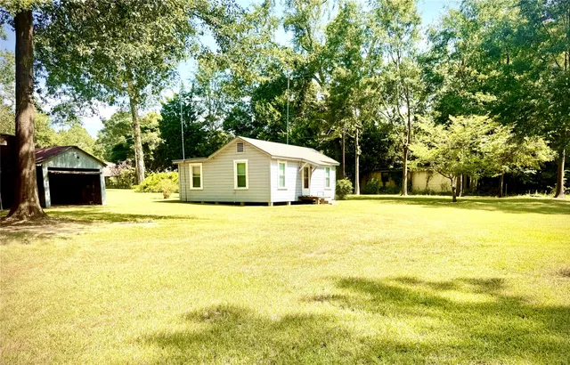a view of an outdoor space and trees