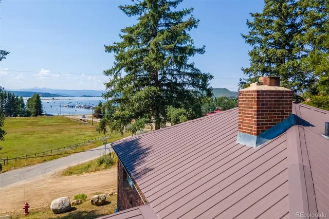 a view of a yard with an outdoor space