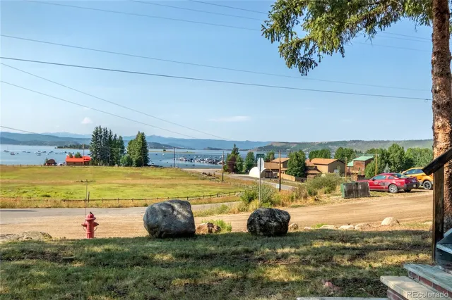 a view of an outdoor space and seating area