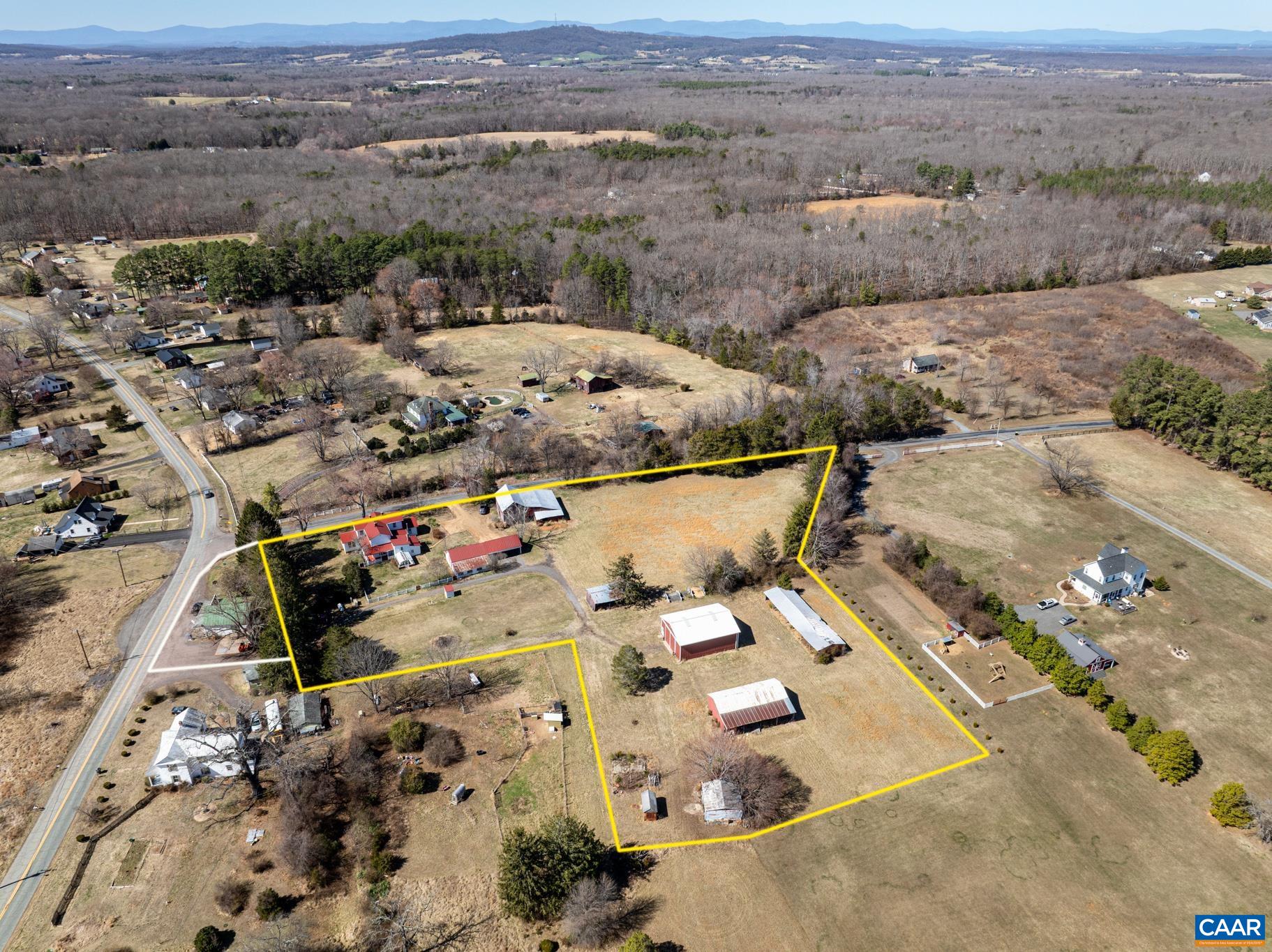 9451 Black Walnut Run Road Rhoadesville, VA 22542 - Photo 5 of 72 an aerial view of a house with outdoor space