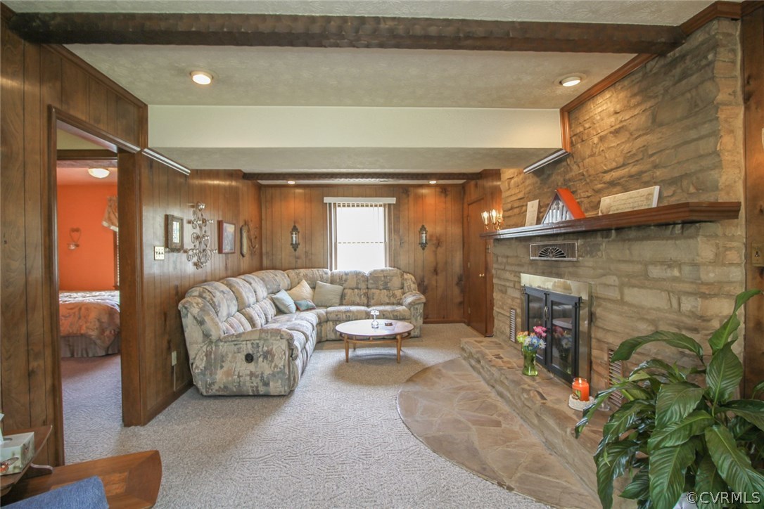 1500 Austin Road Chester, VA 23836 - Photo 25 of 30 a living room with furniture and a fireplace