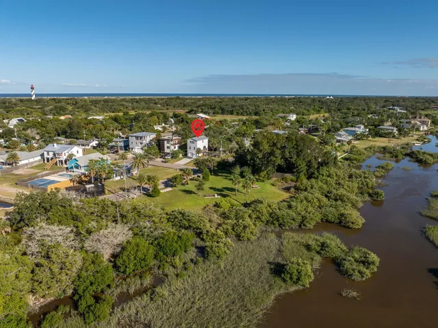 an aerial view of residential building with outdoor space