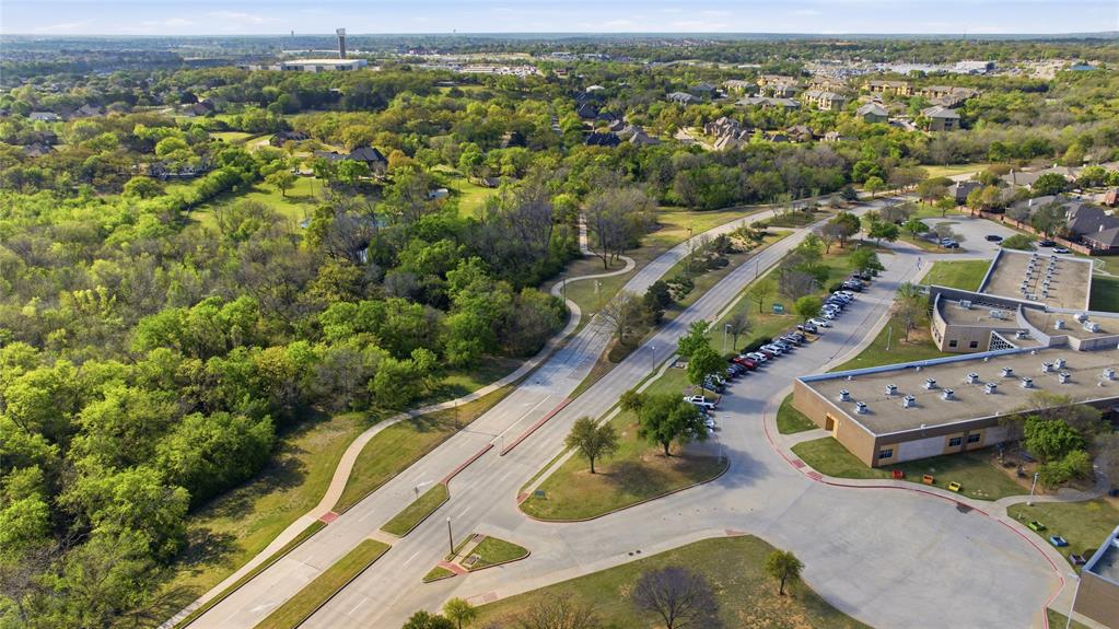7705 Falcon Ridge Road Denton, TX 76208 - Photo 11 of 40 Bird's eye view of the nearby walk path and school