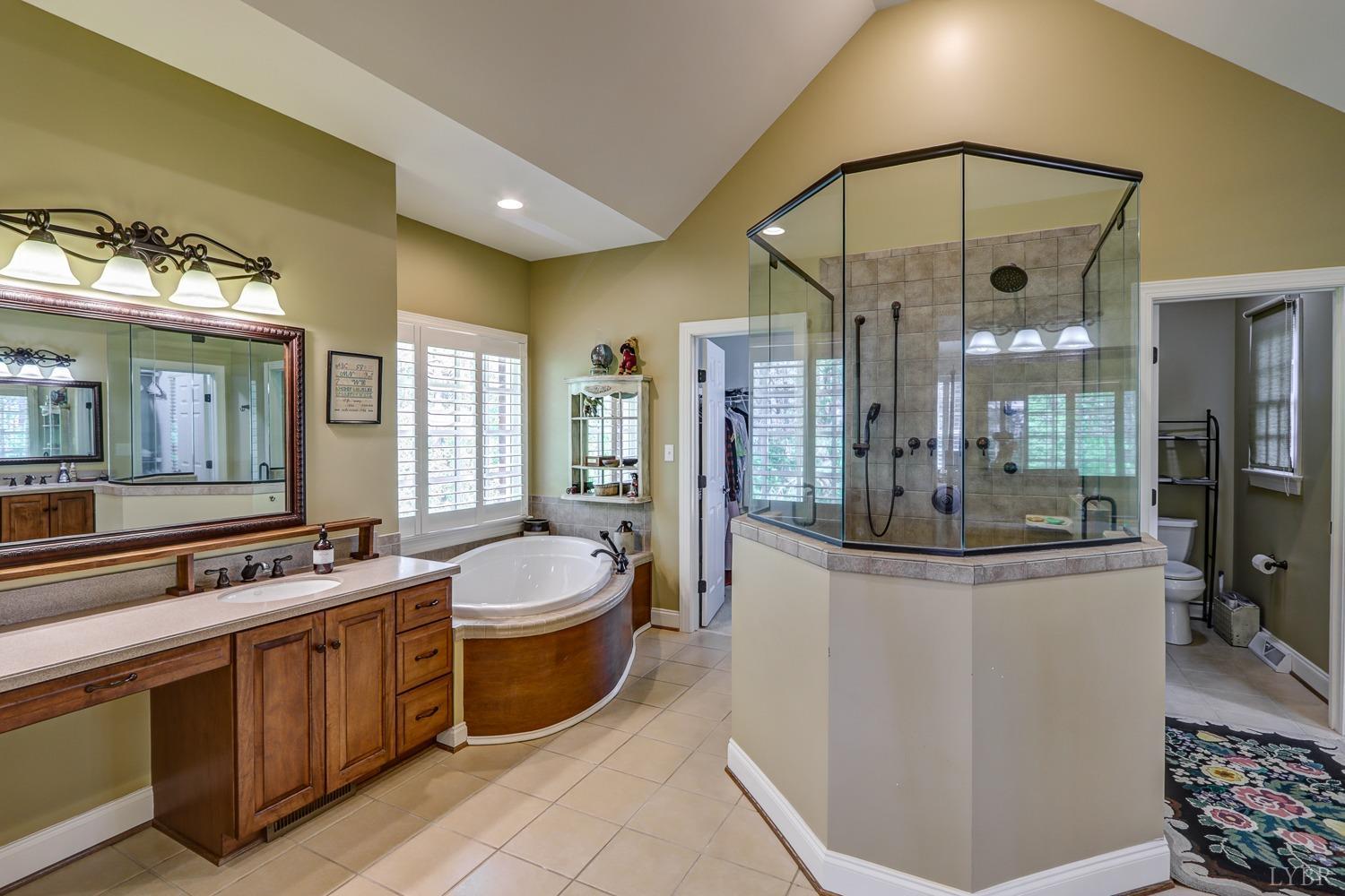 107 Emory Way Amherst, VA 24521 - Photo 41 of 85 Primary ensuite with dual large walk-in closets, dual water closets, and walk in shower!