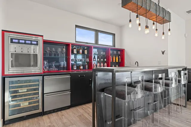 a outdoor space with patio the water view and a potted plant
