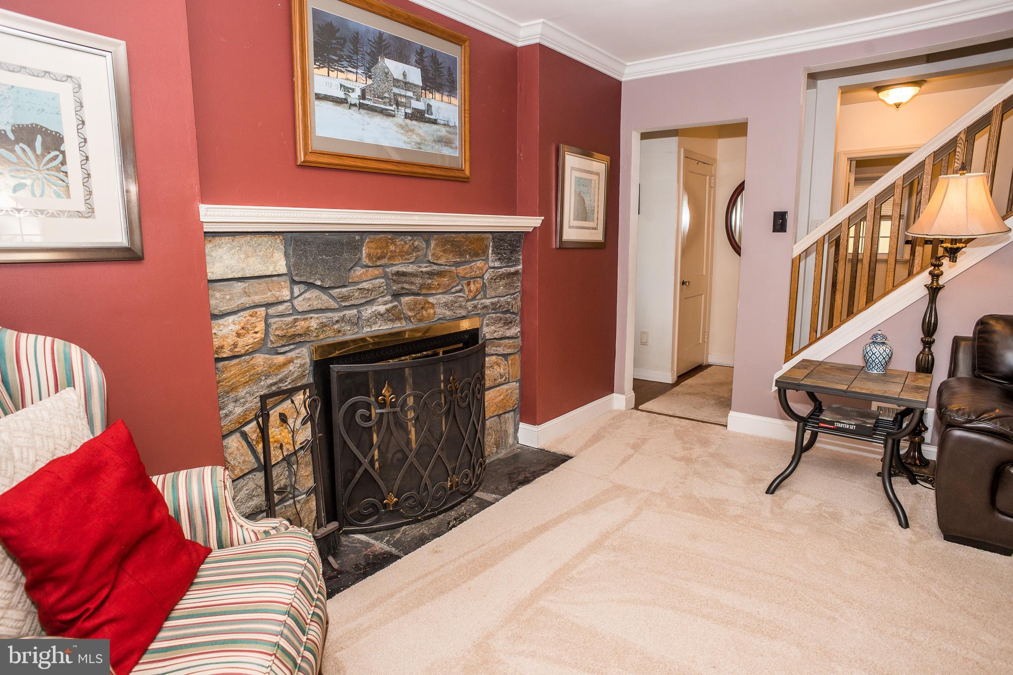 126 Valley Road Media, PA 19063 - Photo 8 of 92 Stone fireplace